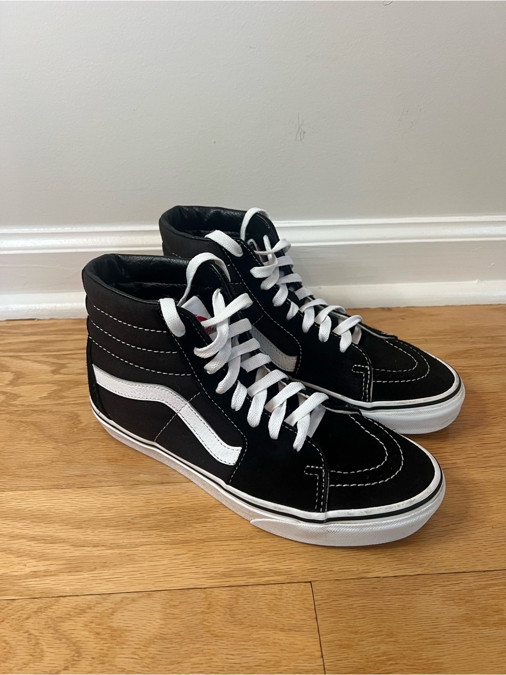 Vans Sk8-Hi Classic Black & White High Top Sneakers